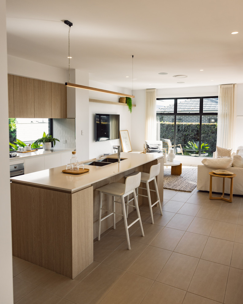 Inspiration for a contemporary kitchen in Sydney.