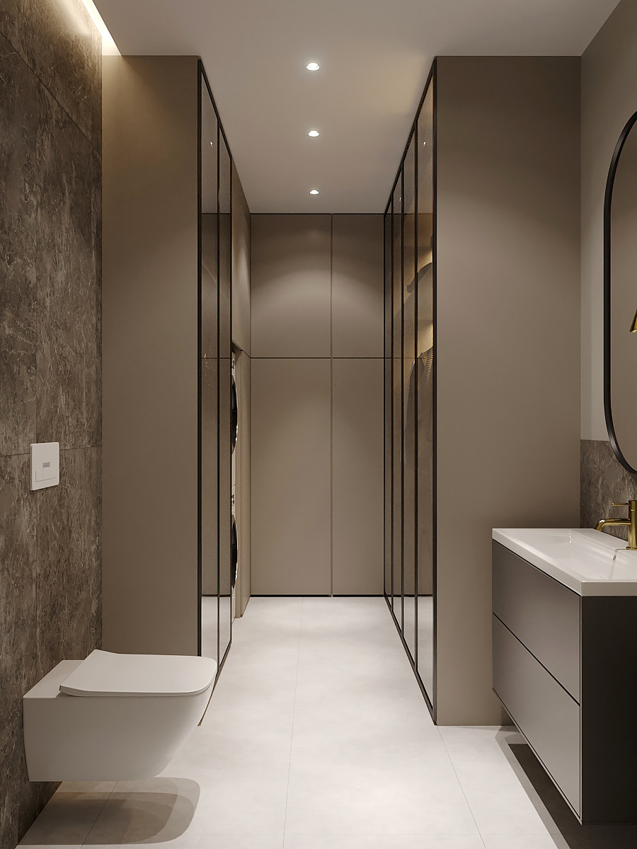 Дизайн-проект интерьера частного одноэтажного дома в Калининградской области