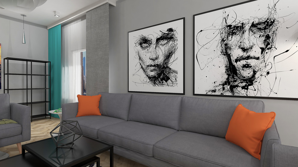 Апартаменты в скандинавском стиле для молодой семьи