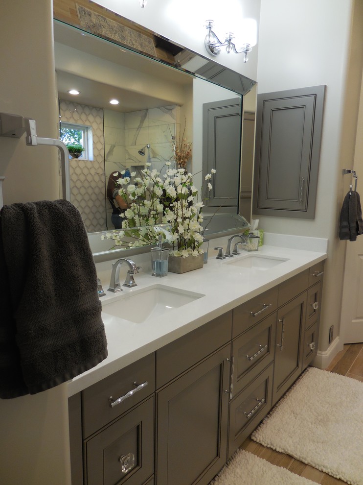 Inspiration for a transitional bathroom remodel in Phoenix
