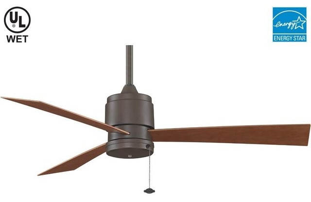 Zonix Oil-Rubbed Bronze 220-Volt Energy Star Outdoor Ceiling Fan