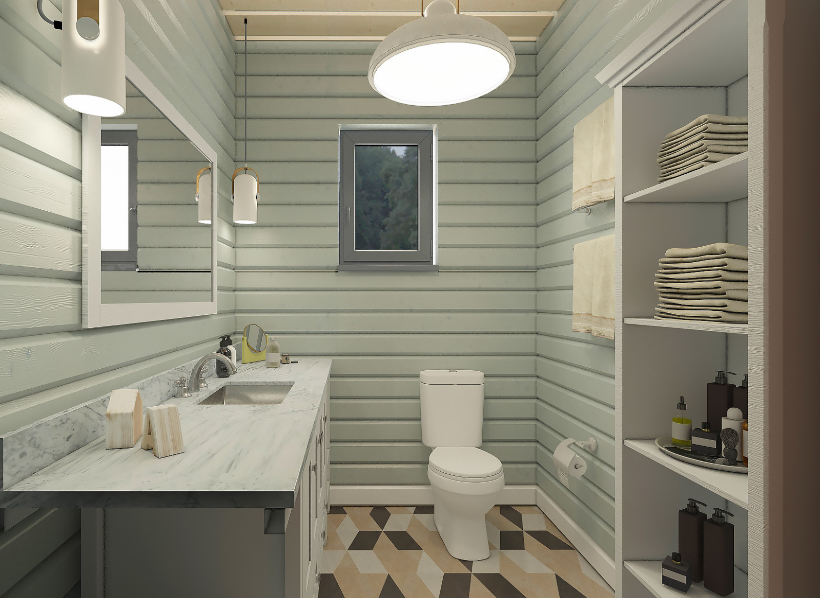 Баня из  клееного бруса в пос. Заповедник