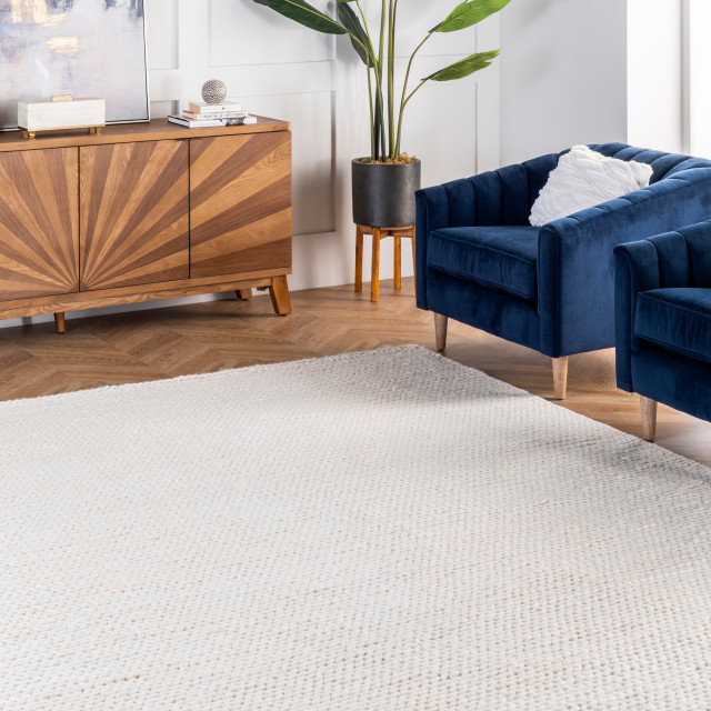 Chunky Cable Rug nuLOOM Braided Wool Hand Woven Chunky Cable Rug, 4'x6' - Scandinavian ...