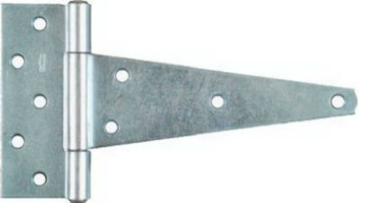 10 Pk Steel Zinc Plated 1/4" Thick X 14" Long Gate Support Hinge Strap N130799 