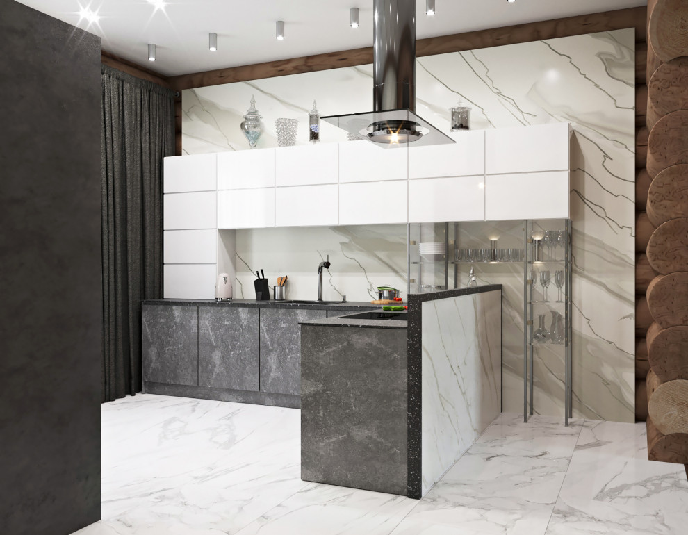 Дизайн-проект загородного дома из дикого бруса