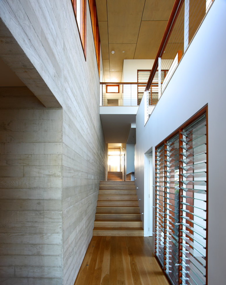 Photo of a contemporary hallway in Sunshine Coast.