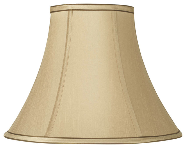 Tan And Brown Bell Lamp Shade For Table Lamps 6x14x10 Tan And Brown Bell Lamp Shade For Table Lamps 6x14x10