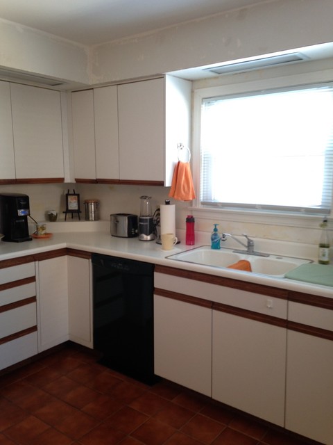 kitchen with bulkhead transitional