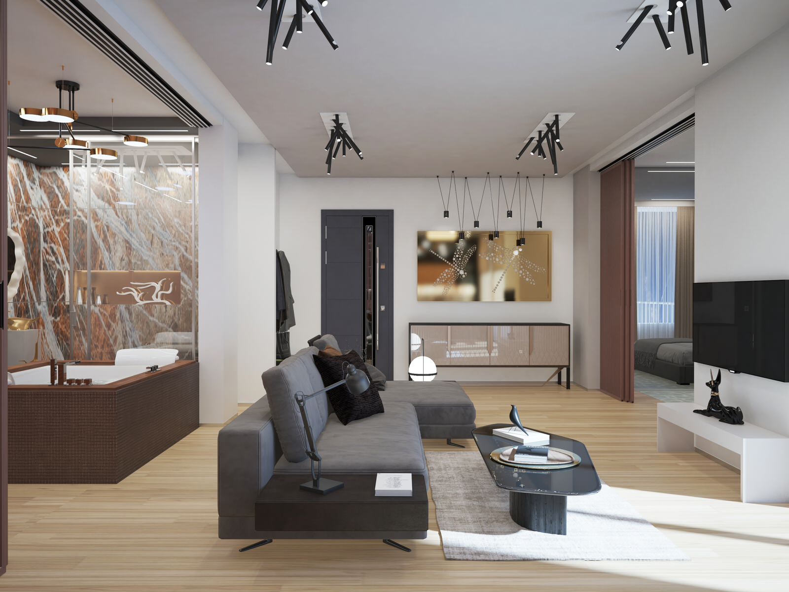 Большая студия со стрекозами.