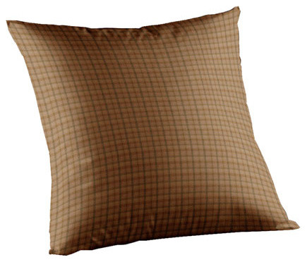 Brown Light Fabric Toss Pillow 16 x 16 Inch