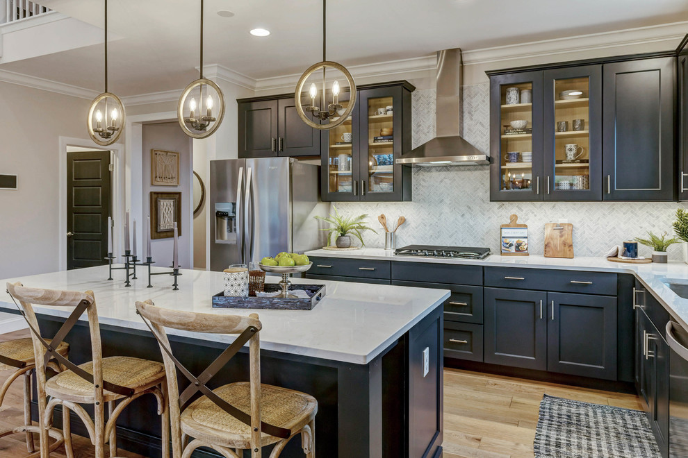 Inspiration for a transitional kitchen remodel in St Louis