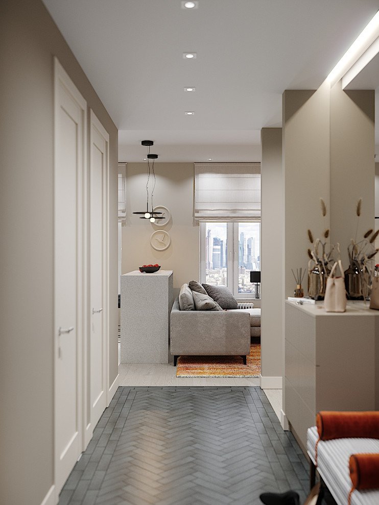 ЖК Big Time - 68 кв.м. (кухня-гостиная, коридор, гардеробные)