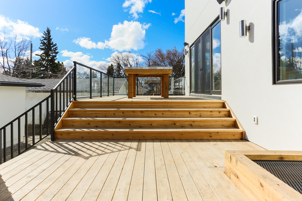 Inspiration for a contemporary deck in Calgary.
