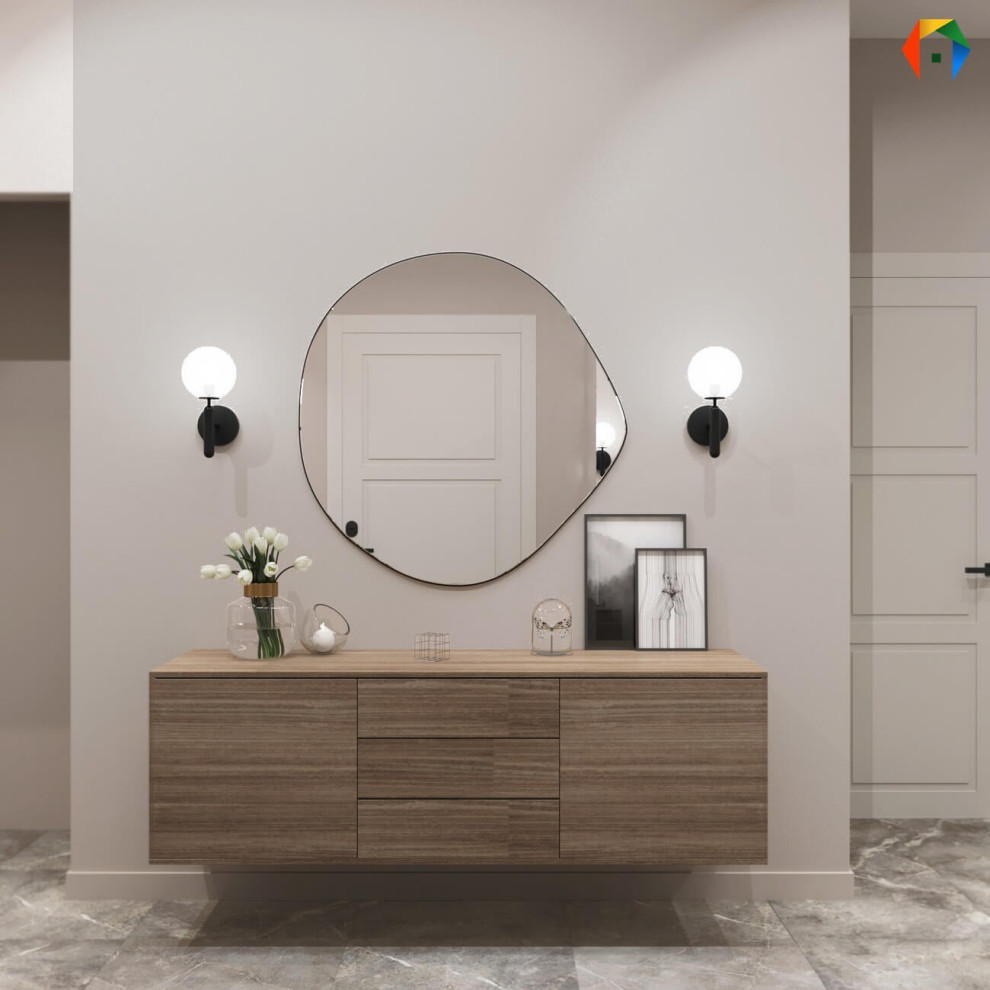 Серебрякова. Дизайн проект 2-х комнатной квартиры в новостройке