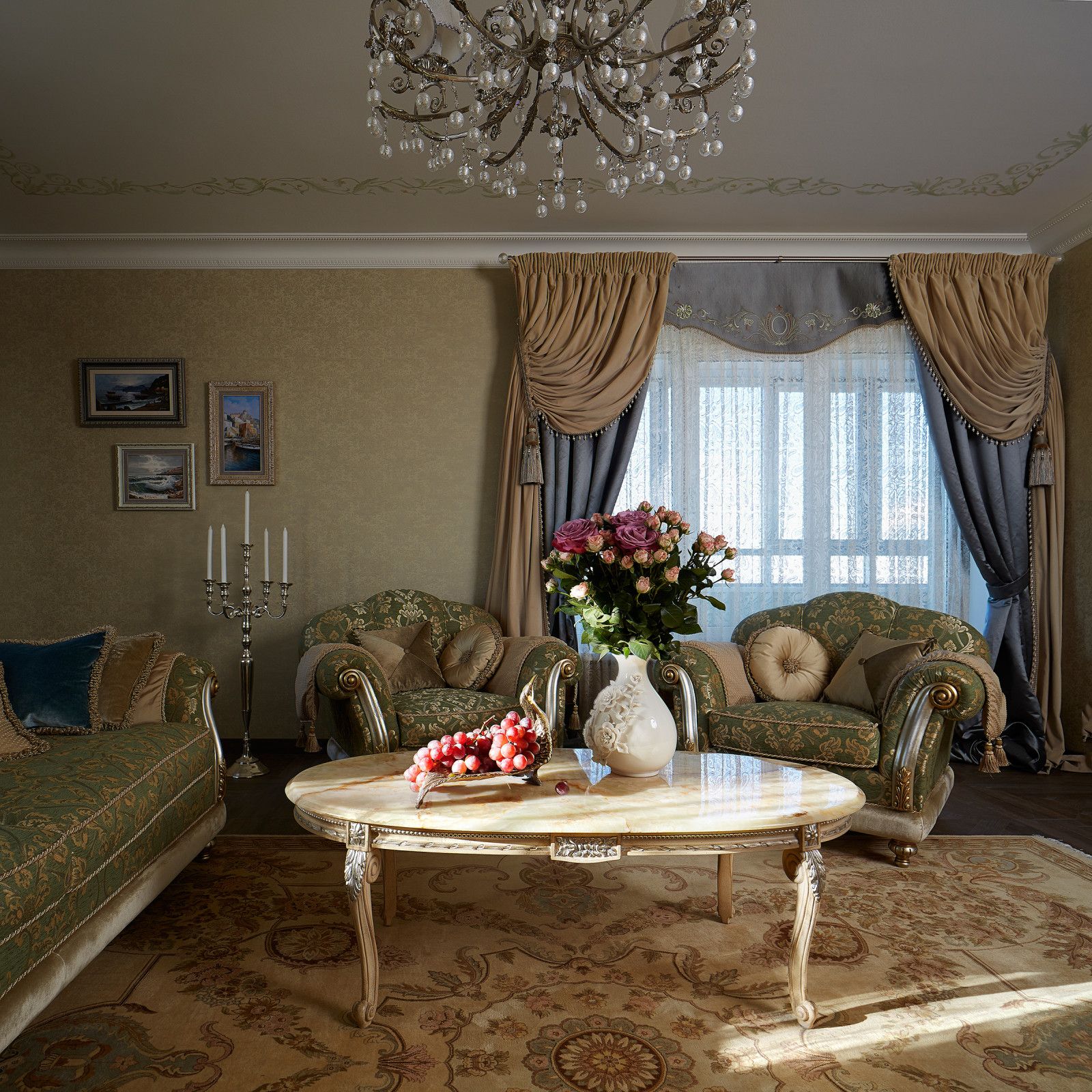 Квартира-шкатулка | The apartment is in the neoclassical style