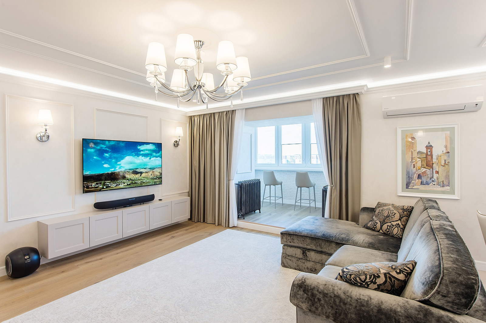 "Американская классика" реализация интерьера.