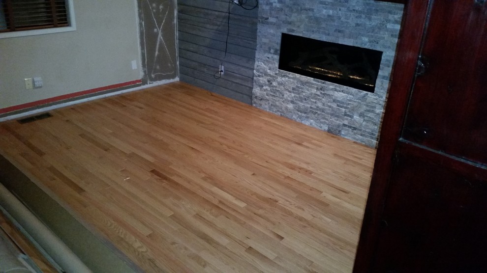 Install 2 1/4 prefinish red oak