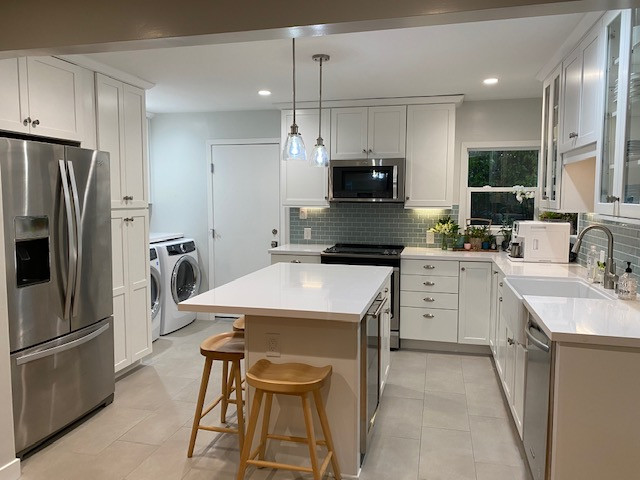 Richmond Kitchen with Custom Handmade Backsplash