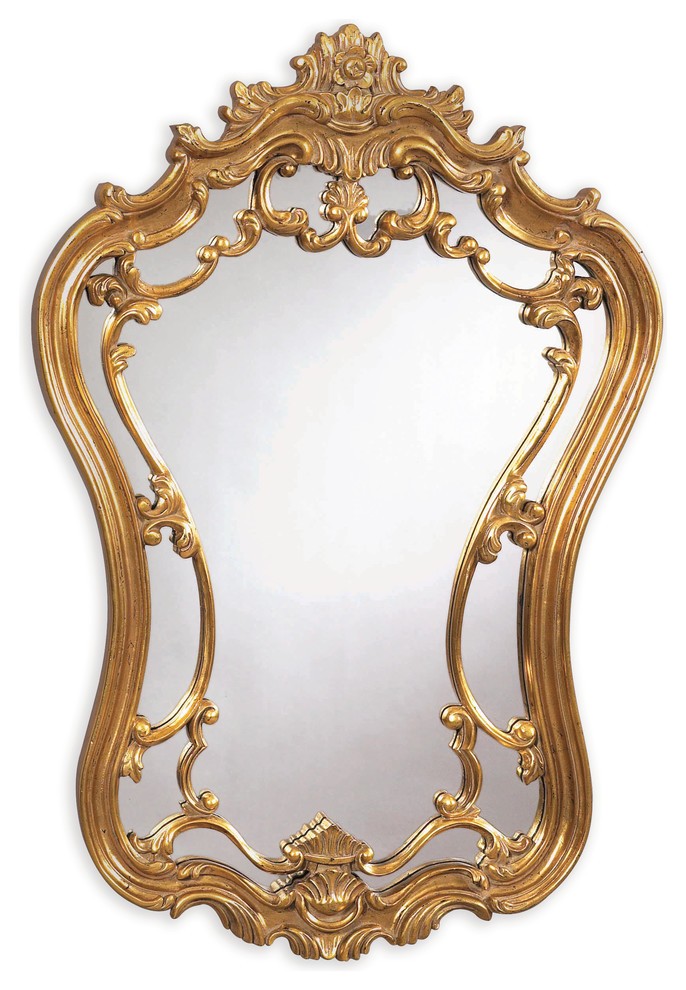 Gold Leaf Rococo 24x35 Mirror