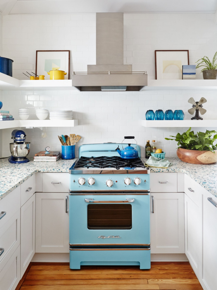 Vetrazzo Bretagne Blue Transitional Kitchen Charleston By