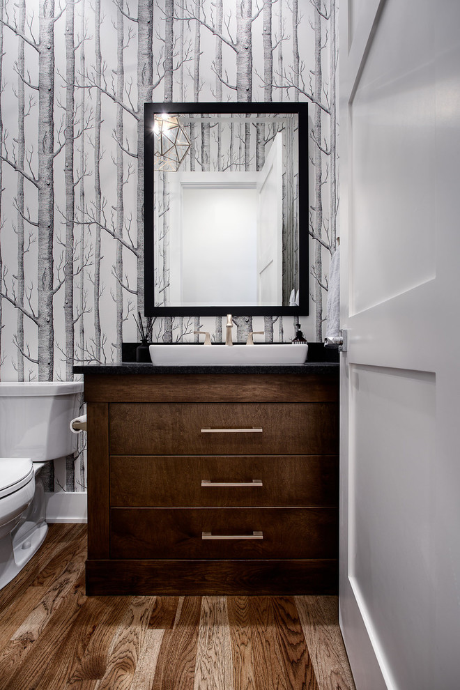 Inspiration for a transitional bathroom remodel in Calgary