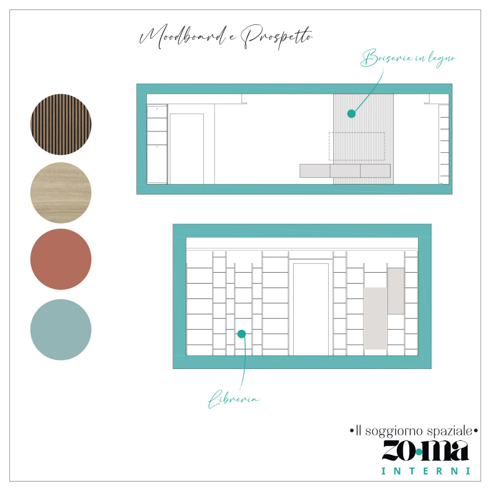 Il soggiorno spaziale - 40mq