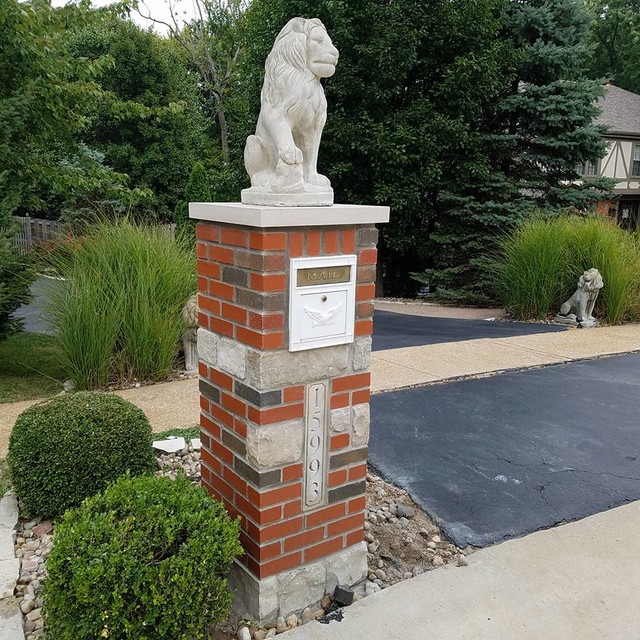 Mailbox tear down and rebuild in Chesterfield, Mo 2 St Louis by