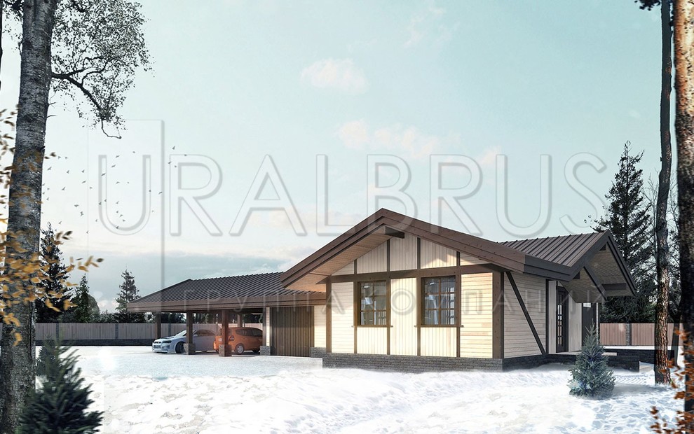 Проект гаража с комнатой отдыха Ф 069