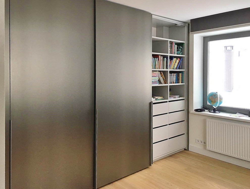 Metal Sliding Door Wardrobe