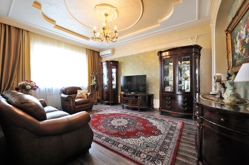 Интерьер дома в классическом стиле (250 кв м)