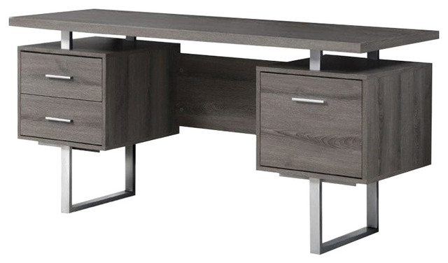 Scranton Co 60 Computer Desk In Dark Taupe Contemporary Scranton Co 60 Computer Desk In Dark