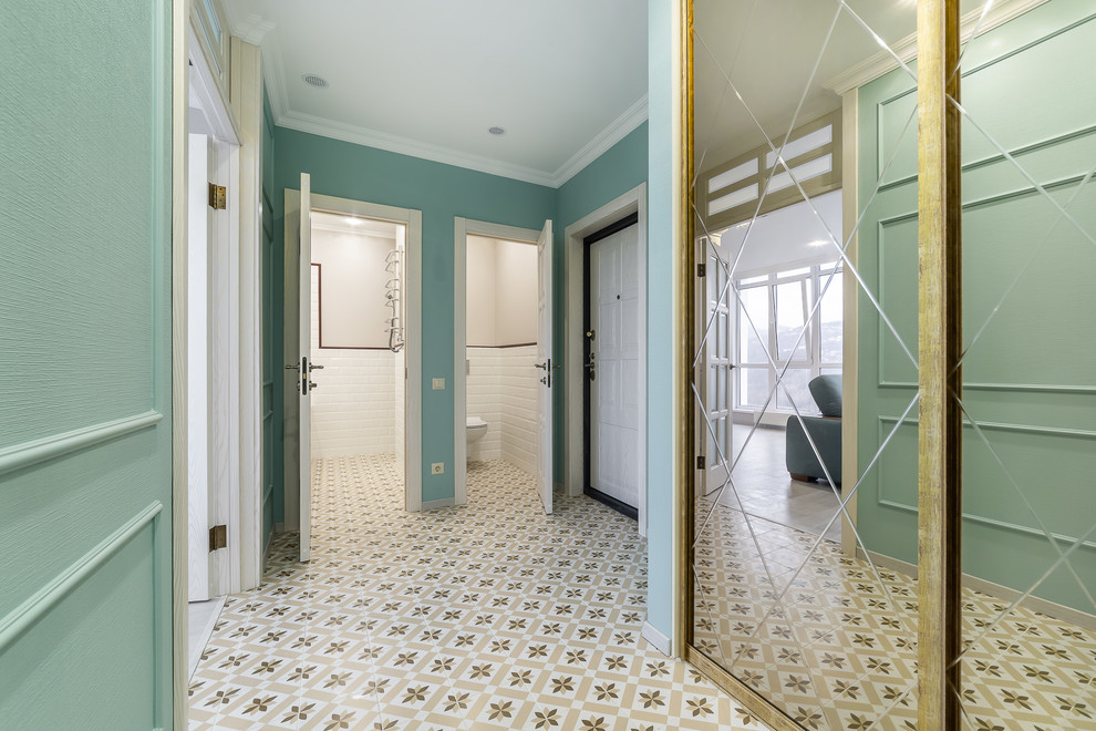 Двух-комнатная квартира в ЖК Раз Два Три (Сочи) в мятных тонах