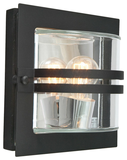 Bern Wall Lamp, Black Clear