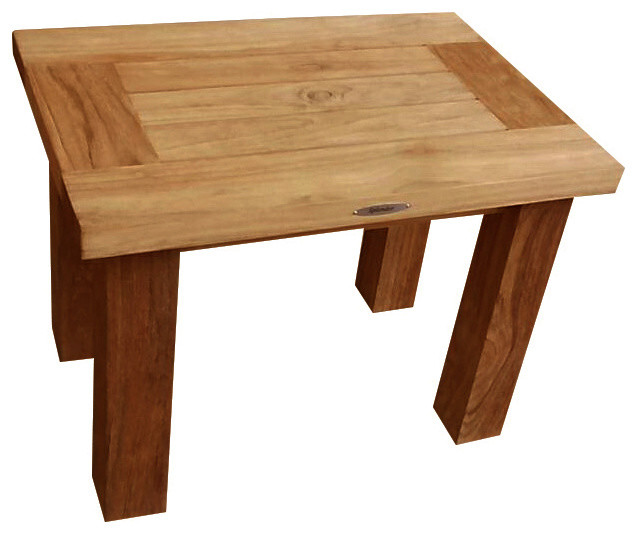 Reclaimed Teak Stool Transitional Outdoor Footstools And Ottomans by Atlanta Teak