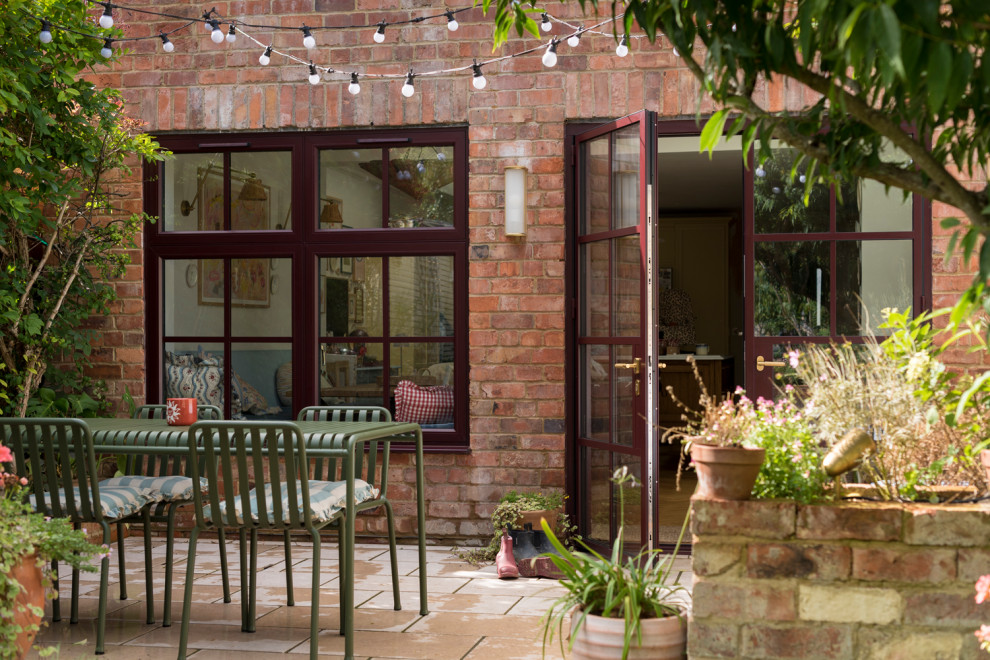 This is an example of a victorian patio in Buckinghamshire.