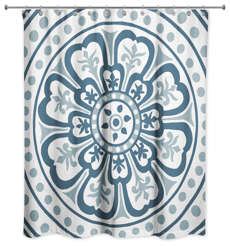 Medallion Shower Curtain Contemporary Shower Curtains by Designs