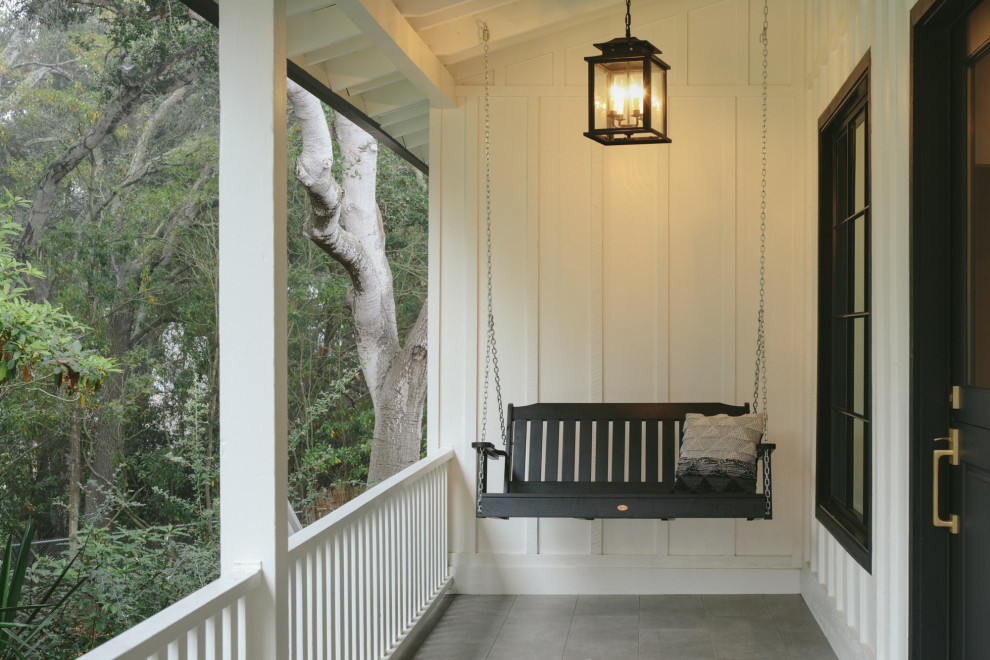 This is an example of a country verandah in Santa Barbara.