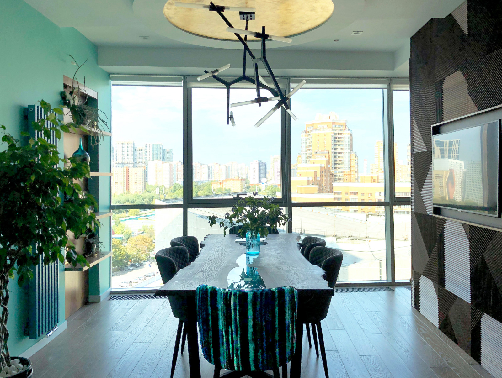 Квартира цвета Тиффани