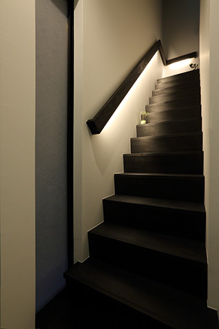 Design ideas for a small asian staircase in Kyoto.