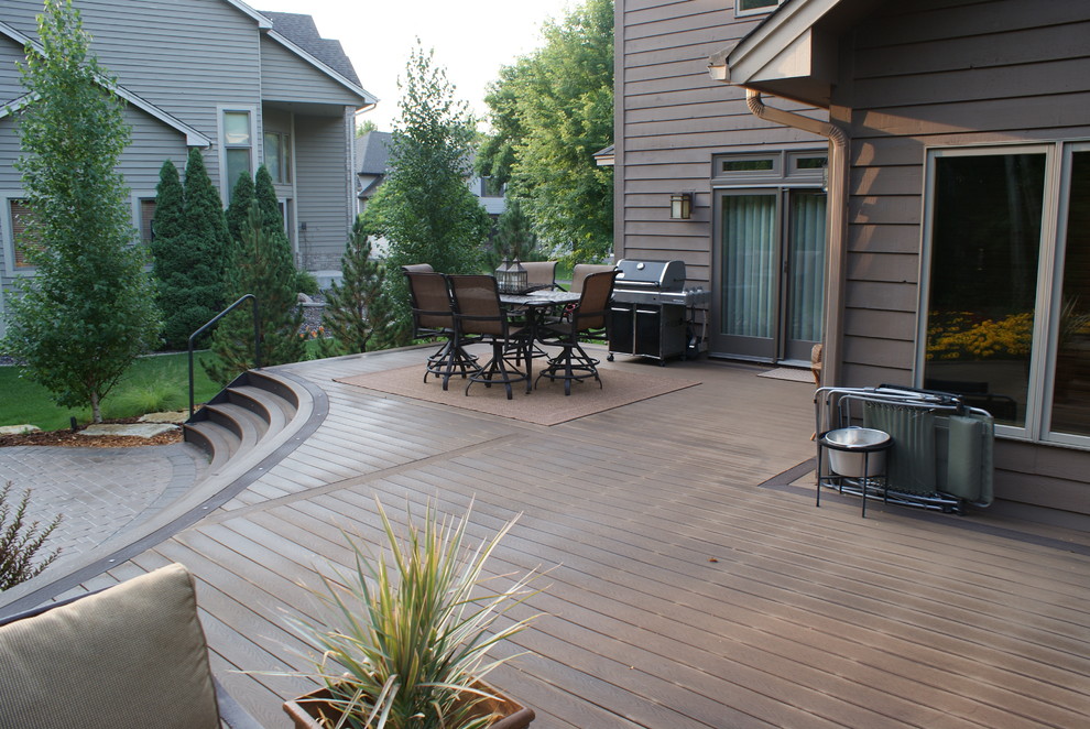 Maple Grove Steel Garden Transitional Deck Minneapolis by