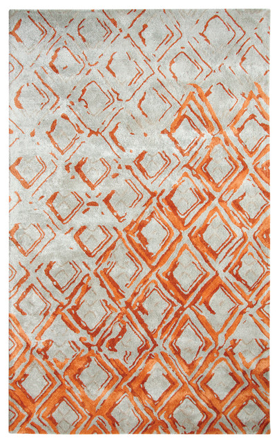 Dynamic Rugs Vogue 881003 Gray Rust Area Rug Contemporary Dynamic Rugs Vogue 881003 Gray Rust Area Rug