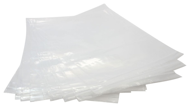 ROK Hardware 100 Pack 5" X 7" Resealable 2mil Plastic Clear Poly Zip Lock Food for sale online 