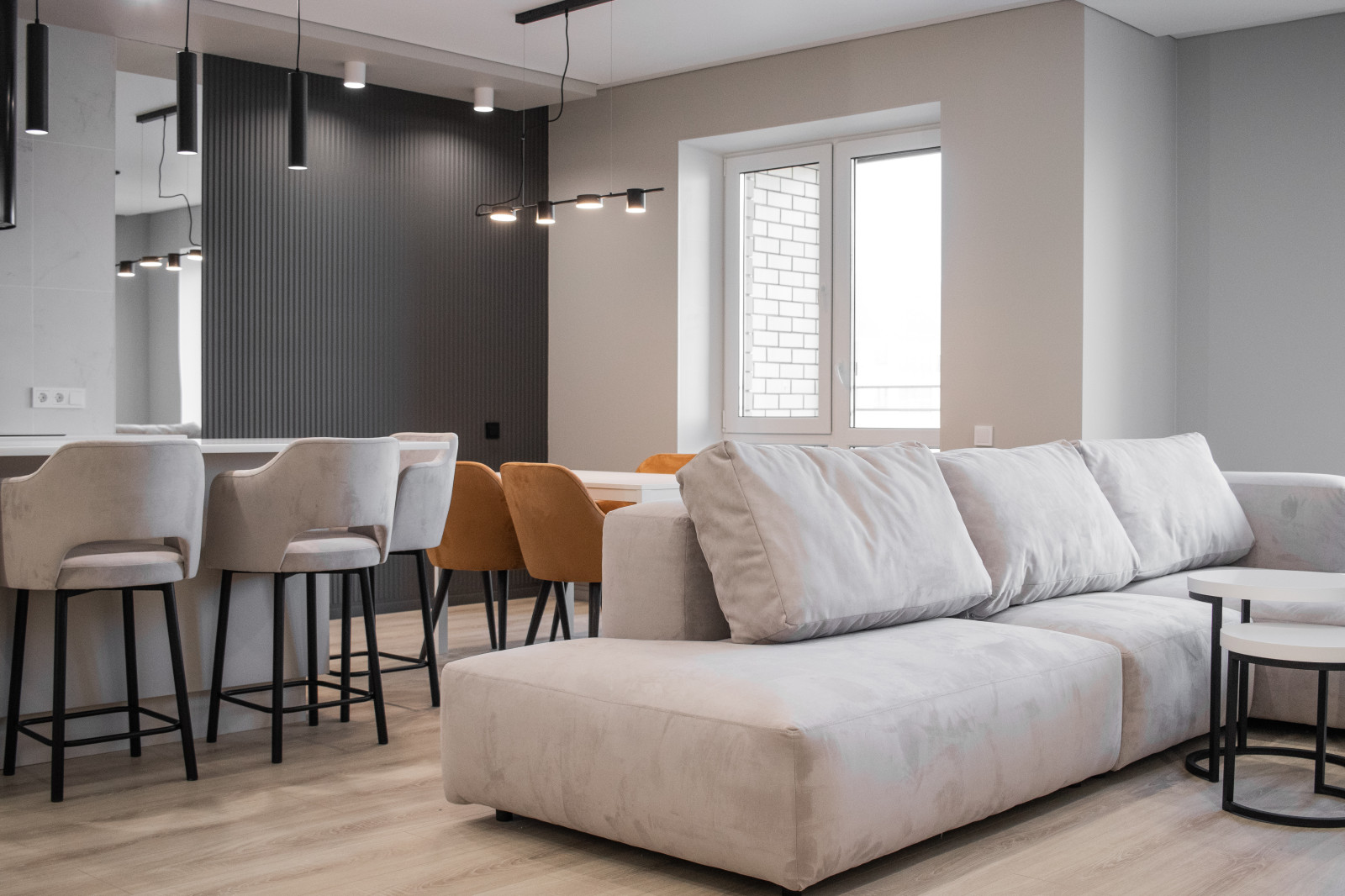 Кухня-гостиная в ЖК Правобережный