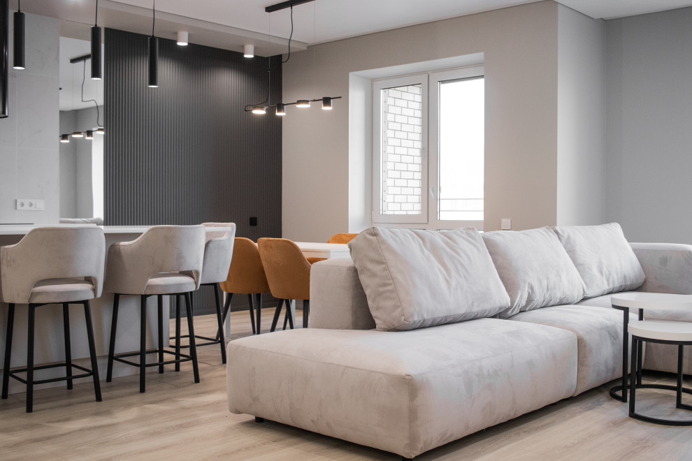 Кухня-гостиная в ЖК Правобережный