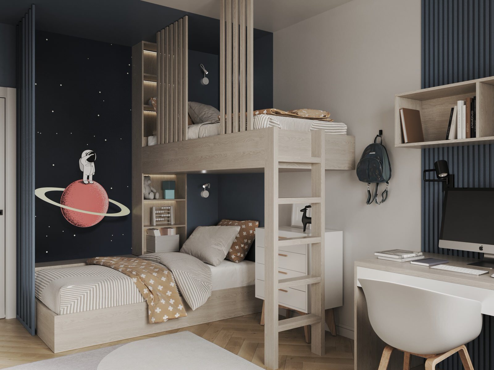 Уютный цветной интерьер