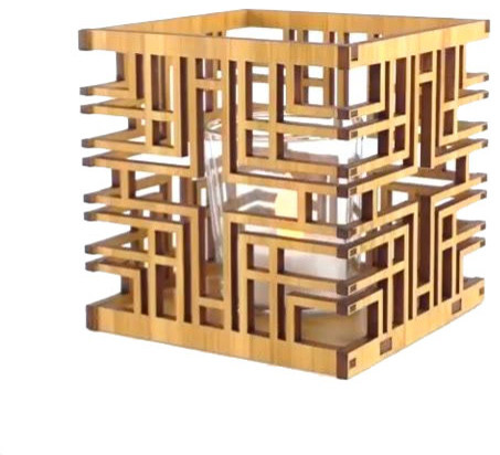 Frank Lloyd Wright Millard House Design Hardwood Votive Craftsman Frank Lloyd Wright Millard House Design Hardwood Votive