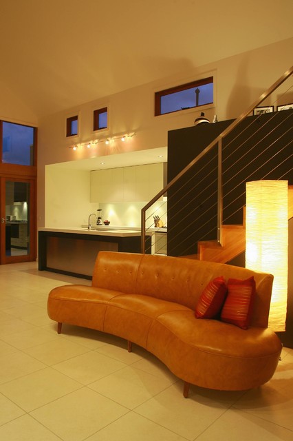 Fitzroy Residence contemporary-living-room