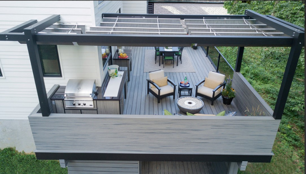 Dining on the Deck- NatureKast Outdoor Kitchens - Terrace - Boston - by ...