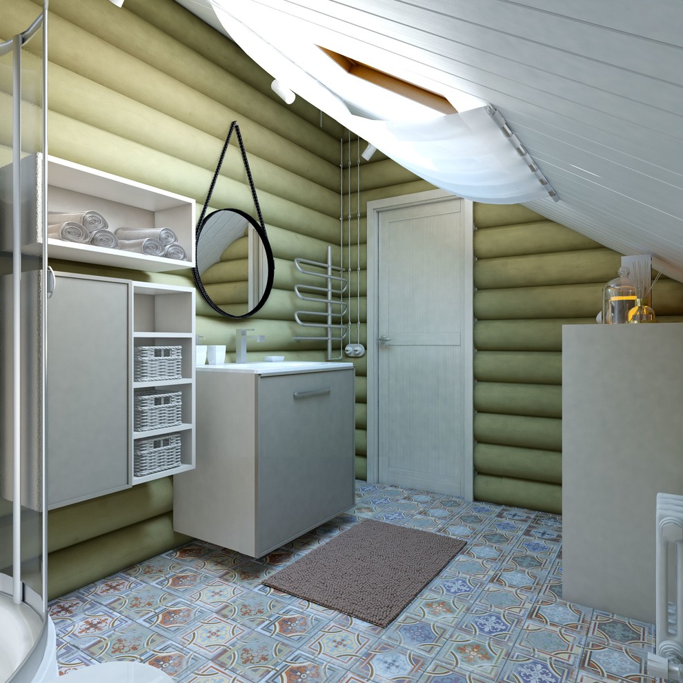 Сруб в современно-классическом стиле