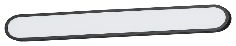 Latitude 1-Light LED Bathroom Vanity Light Sconce in Black